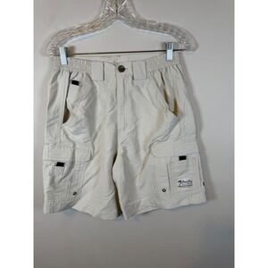 Bimini Bay Mens Cargo Shorts Performance Gear Nylon Beige 30